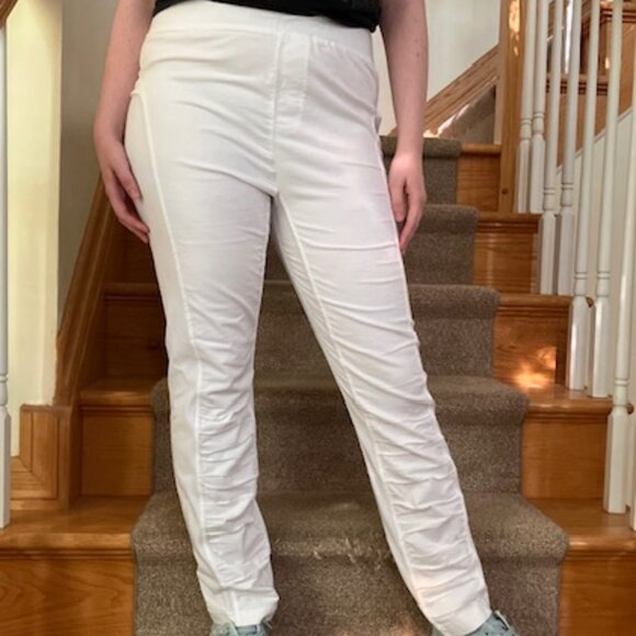 NWT XCVI Cord Oslo Leggings in White, Size L - Picture 1 of 6